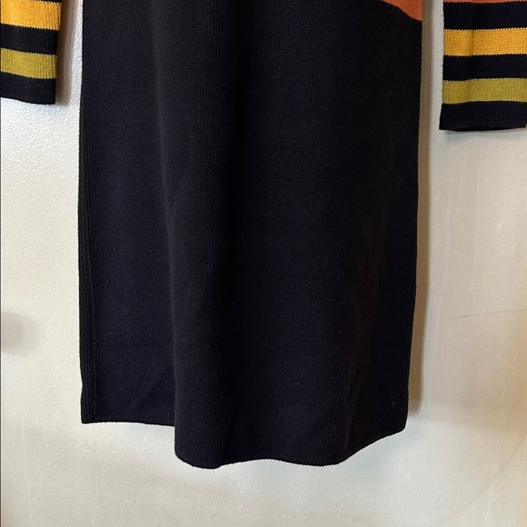 Andrea Jovine Striped Multicolor Knit Midi Dress M/P - Picture 4 of 8